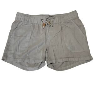 10 Gray Elastic Band Shorts Medium